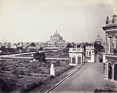 View in the Qaisar Bagh Palace by Samuel Bourne