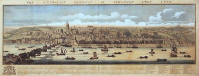 The South East Prospect of Newcastle Upon Tyne by Samuel Buck