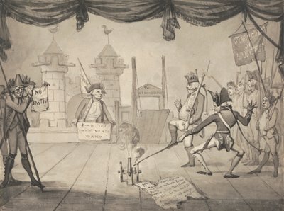 An Amphitheatrical Version of the Fall of Bastille by Samuel Collings
