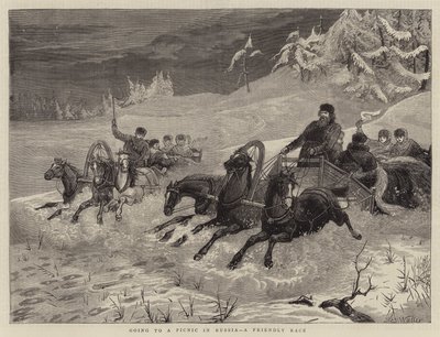 Going to Picnic in Russia, a Friendly Race by Samuel Edmund Waller