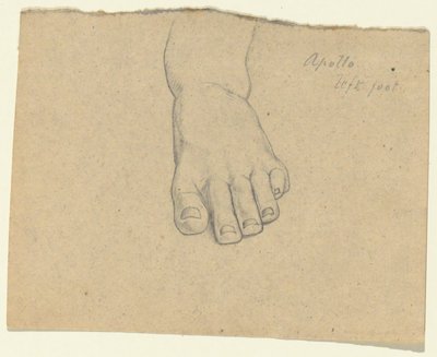 Study for The Judgment of Jupiter (detail) by Samuel Finley Breese Morse