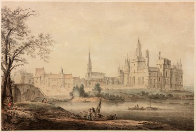 A French Chateau by Samuel Hieronymous Grimm