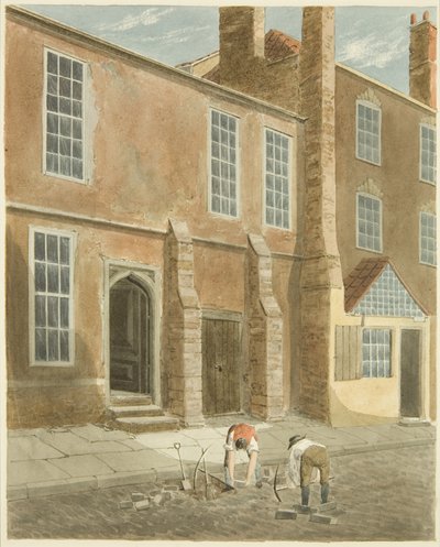 Remains of Bristol Castle on a house in Castle Green by Samuel Jackson