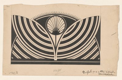 Design for an Ornamental Book Printing Stamp by Samuel Jessurun de Mesquita