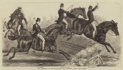 The Horse-Show at the Agricultural Hall, Islington, Trying the Hunters by Samuel John Carter