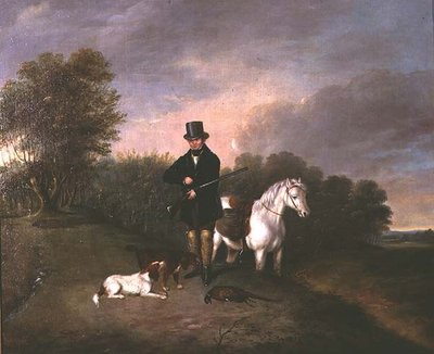 Sportsman with Dogs and Game by Samuel John Egbert Jones