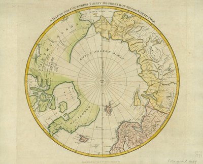 A Map of the Countries Thirty Degrees round the North Pole, from 