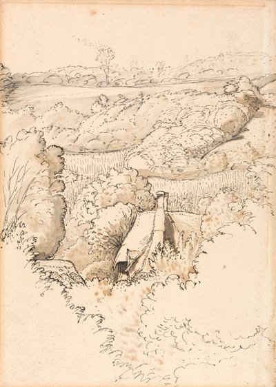 A Cottage among Trees, Shoreham by Samuel Palmer