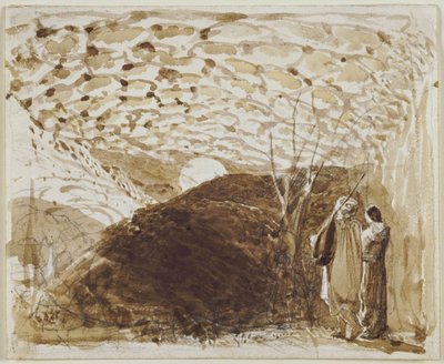 Moonlit Landscape by Samuel Palmer