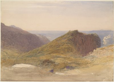 On the North Coast of Devon, Lundy Island in the Distance by Samuel Palmer