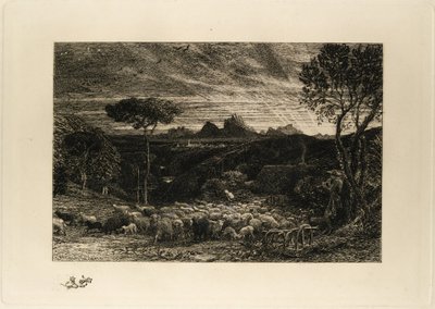 Opening the Fold, or Early Morning by Samuel Palmer