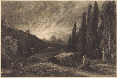 The Early Ploughman by Samuel Palmer
