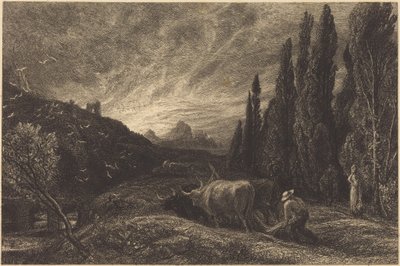 The Early Ploughman by Samuel Palmer