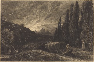The Early Ploughman by Samuel Palmer