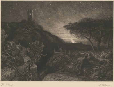 The Lonely Tower by Samuel Palmer