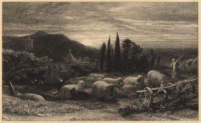 The Rising Moon by Samuel Palmer
