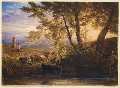 The Setting Sun by Samuel Palmer