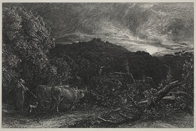 The Weary Plowman by Samuel Palmer