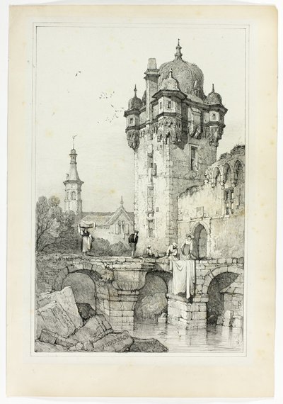 Andernach, from Facsimiles of Sketches made in Flanders and Germany by Samuel Prout