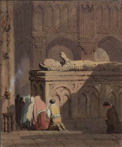 Church Interior by Samuel Prout