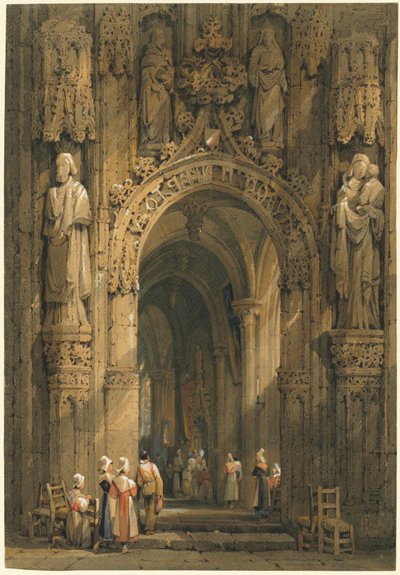 Interior of a Cathedral by Samuel Prout