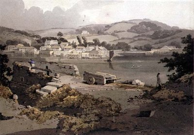 Landscape, with River and Village by Samuel Prout