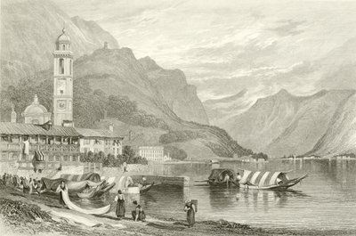 The Lake of Como, Italy by Samuel Prout