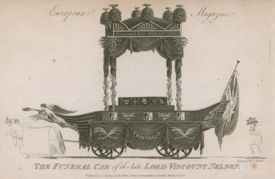 The Funeral Car of the Late Lord Viscount Nelson by Samuel Rawle