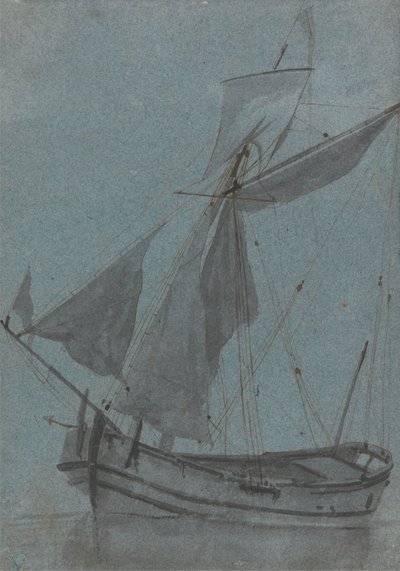 A Coastal Barge by Samuel Scott