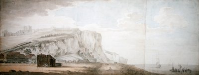 Dover Castle and Cliffs from the Shore by Samuel Scott