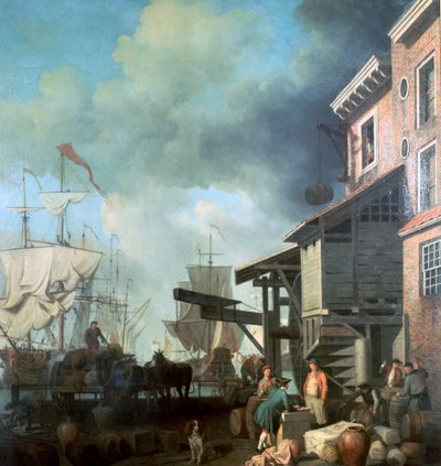 Old Custom House Quay by Samuel Scott
