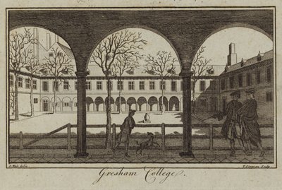 Gresham College in London by Samuel Wale