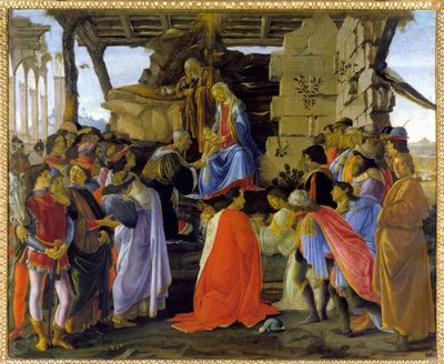 Adoration of the Magi, Representation of the Members of the Medici Family by Sandro Botticelli