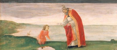 Saint Augustine and the Boy on the Seashore by Sandro Botticelli