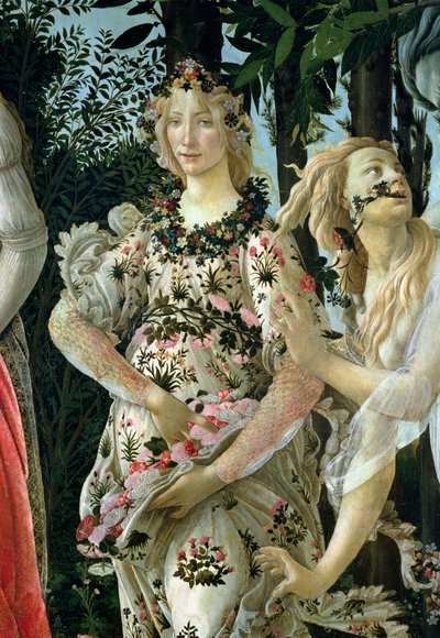 Primavera (detail) by Sandro Botticelli