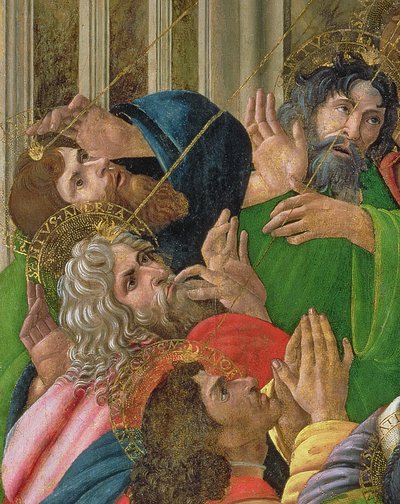 The Descent of the Holy Ghost (detail) by Sandro Botticelli