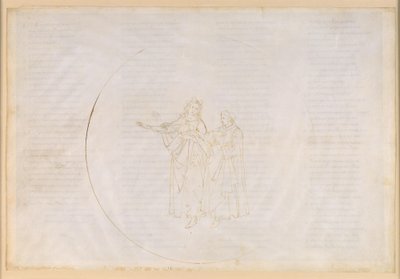 The Divine Comedy, Paradiso XI. Fourth Planetary Sphere (Sun Heaven): Thomas Aquinas Praises the Work of Francis of Assisi Before Dante and Laments the Secularization of His Own Order, the Dominicans by Sandro Botticelli