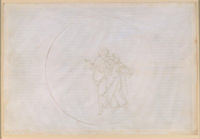 The Divine Comedy, Paradiso XV. Fifth Planetary Sphere (Heaven of Mars): Cacciaguida, Ancestor of the Alighieri Family, Tells Dante About His Ancestors in Old Florence by Sandro Botticelli