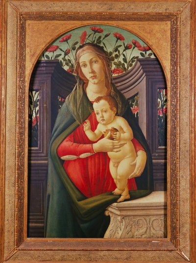 The Madonna and Child in a Niche Decorated with Roses by Sandro Botticelli