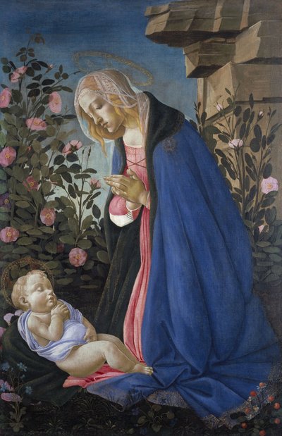 The Virgin Adoring the Sleeping Christ Child by Sandro Botticelli
