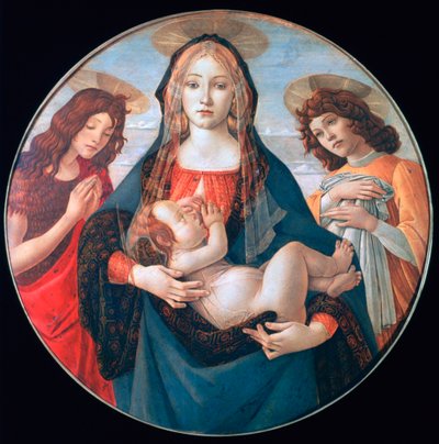 The Virgin and Child with Saint John and an Angel by Sandro Botticelli