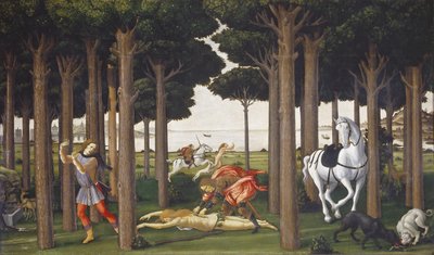 The Story of Nastagio degli Honesti, Panel II by Sandro Botticelli