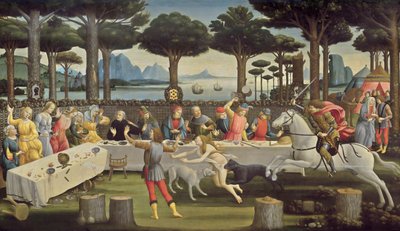 The Story of Nastagio degli Onesti, Panel 3 by Sandro Botticelli