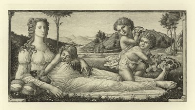 Venus Reclining with Cupid by Sandro Botticelli