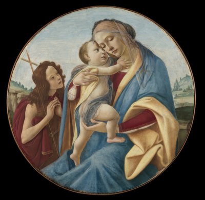 Virgin and Child with the Young Saint John the Baptist by Sandro Botticelli