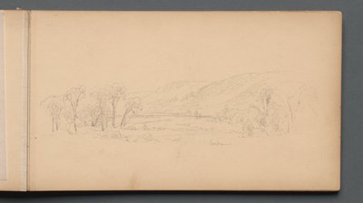 Sketchbook, page 06: "Gorham" (Maine) by Sanford Robinson Gifford