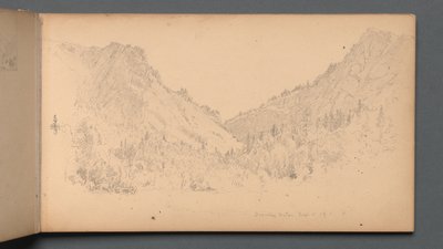 Sketchbook, page 18: Dixville Notch, Sept. 4, 89 by Sanford Robinson Gifford
