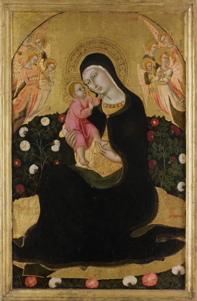 The Virgin and Child with Angels (Madonna of Humility) by Sano di Pietro