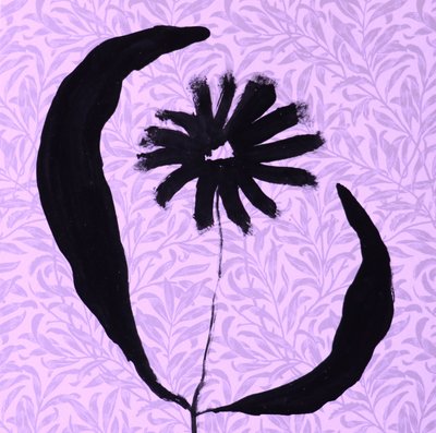 Abstract Black Bloom by Santhosh ch