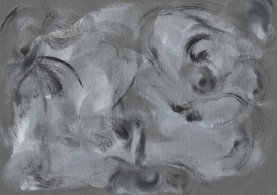 Abstract Gray Swirls by Santhosh ch